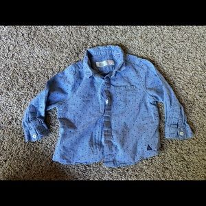 Zara Baby Boy Button Down Shirt 12/18 mos